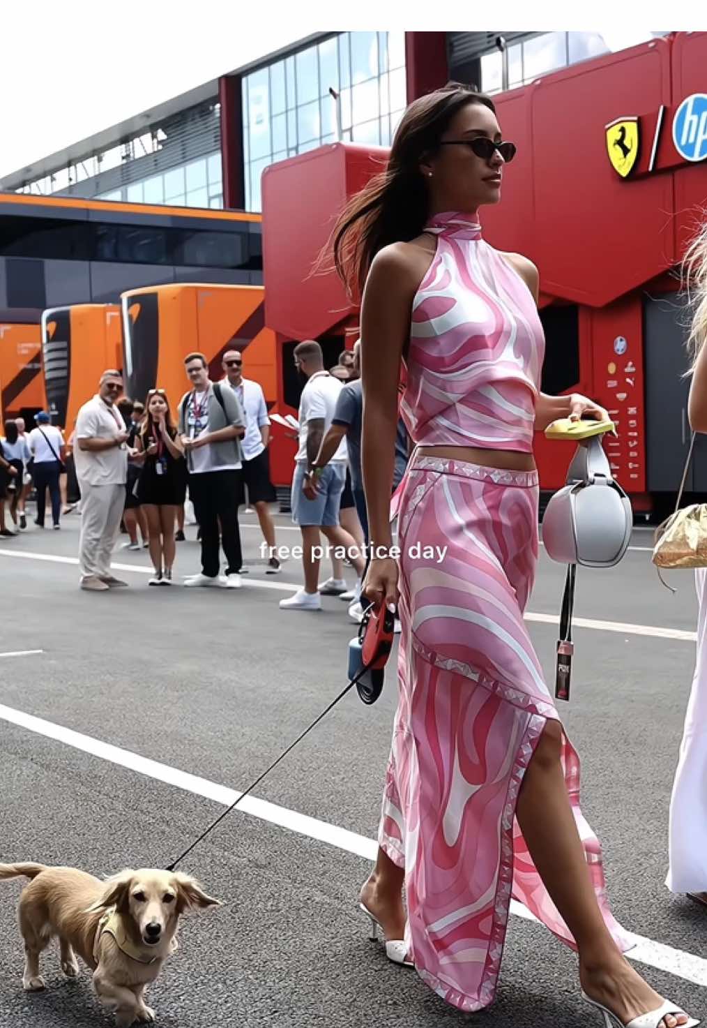 i fell in love with each of these outfits — everything pink this weekend. 🧚🏻‍♀️🩷 #fyp #alexandrasaintmleux #charlesleclerc #f1wags #foryou #foryoupage  @Alexandra Saint Mleux 