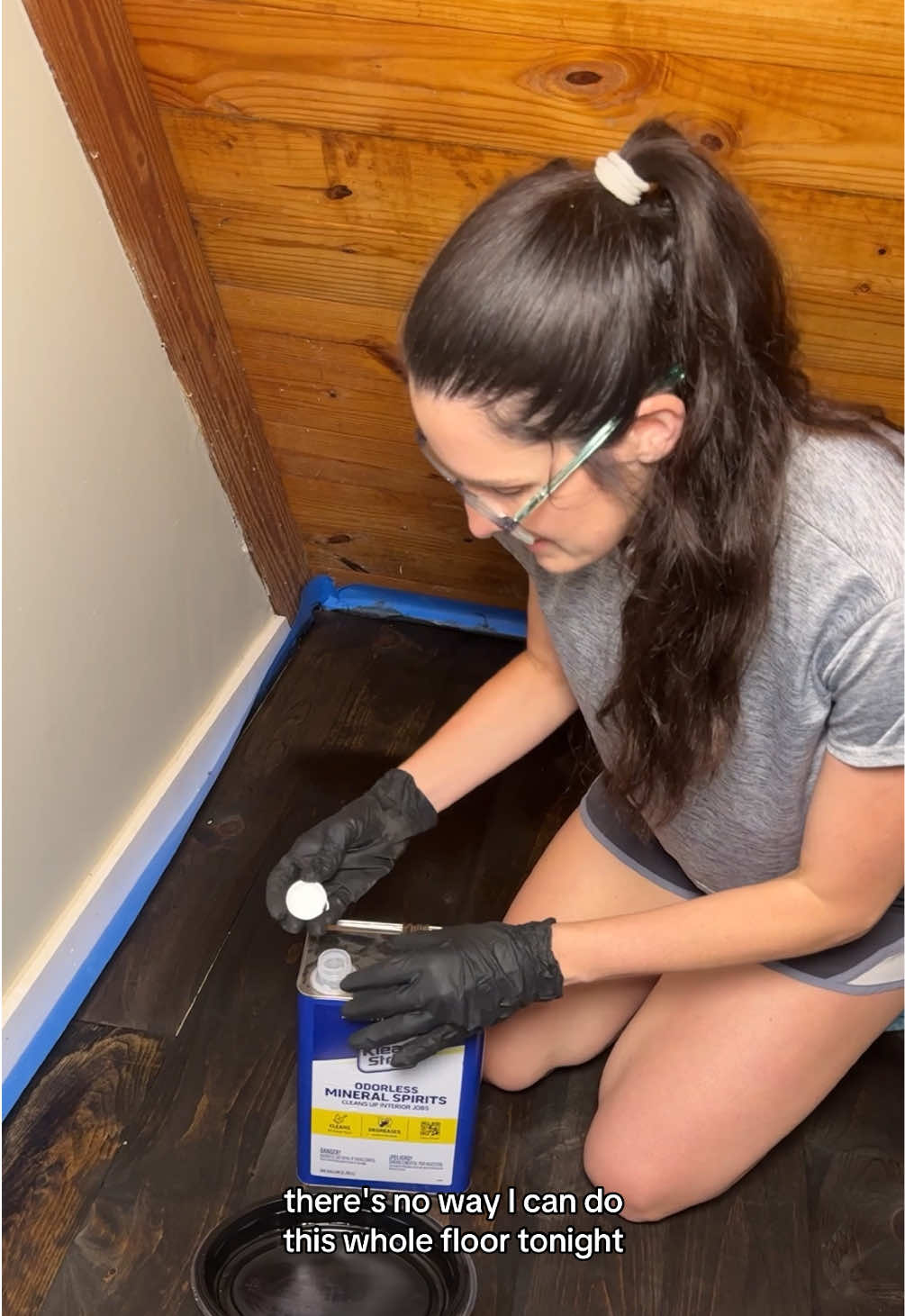 the day that just keeps on giving🥴 #badday #homereno #fail #hardwoodflooring #bobcat #justagirl #epicfail 