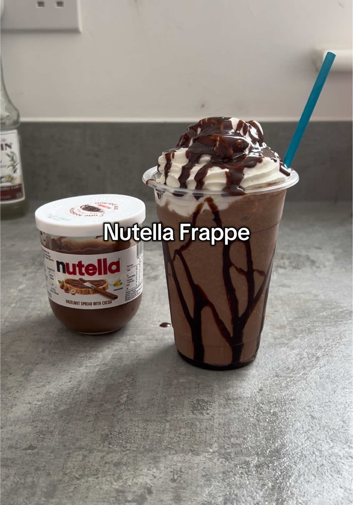 Nutella Frappe Anyone else that could sit and eat Nutella out of the jar? 🤣🤣  #nutella #nutellafrappe #frappe #coffeetok #fyp 
