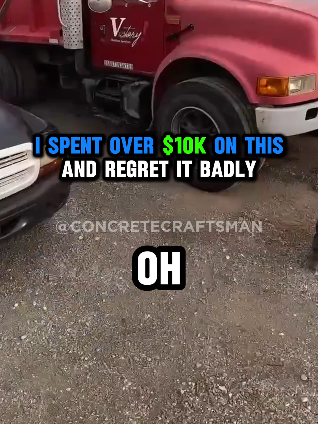 I spent over $10k on this and really regret it #fyp #concrete #concretelife #victoryoutdoorservices