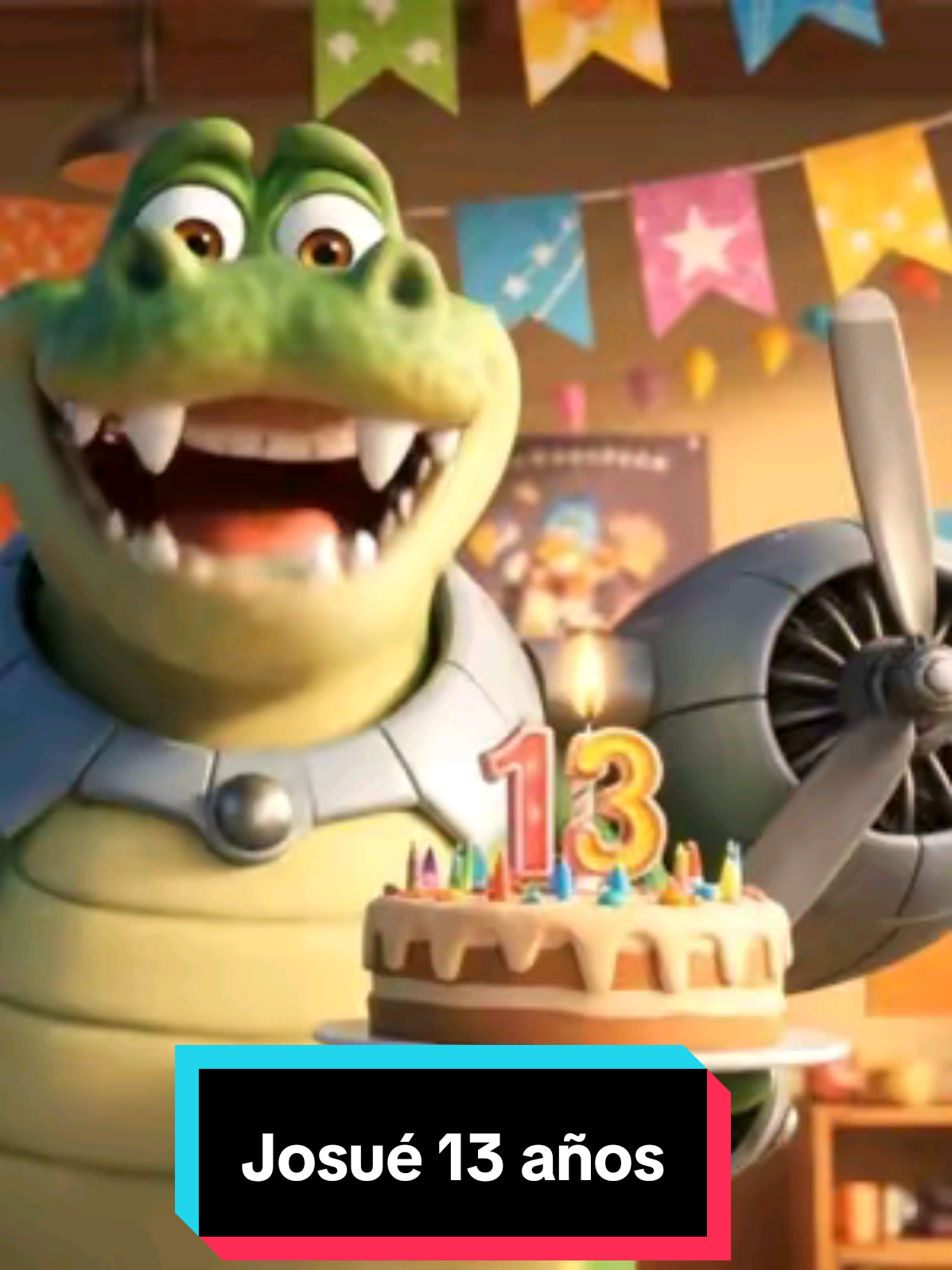 Felicidades a Josue 13 años #veo #Viral #100k #brainrot #cumpleaños #bombardinocrocodilo