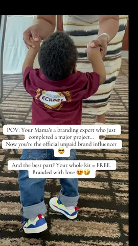 When mum life meets CEO life 😅 Just wrapped a full branding project from Flyer ✔ Banner ✔ Selfie Frames ✔ Uniforms ✔.And of course… my little bestie was front row in the finished product 💼👶🏽 #MumBossMoments #UnpaidBrandAmbassador #MiniCEO #BrandingByMama #MatchingWithMama