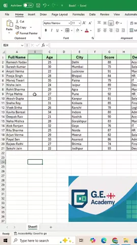 Delete Blank Rows in Excel in 1 Click დარეგისტრირდი ექსელის კურსზე FB: G.E. Academy 