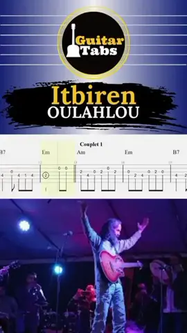 Tablature guitare de Itbiren – Oulahlou 🎶 Une chanson kabyle profonde et engagée, arrangée pour guitare 🎼 Apprends-la note par note avec DZ Guitar Tabs – pour faire vivre la musique kabyle autrement 🇩🇿 💬 D’autres chansons d’Oulahlou que tu veux voir en tab ? Dis-le en commentaire ! #dzguitartabs  #Oulahlou #Itbiren #GuitareKabyle #TabsKabyle 