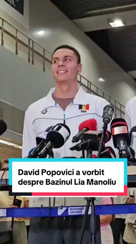 David Popovici a vorbit despre Bazinul Lia Manoliu  #davidpopovici #natatie #campion #prosport 