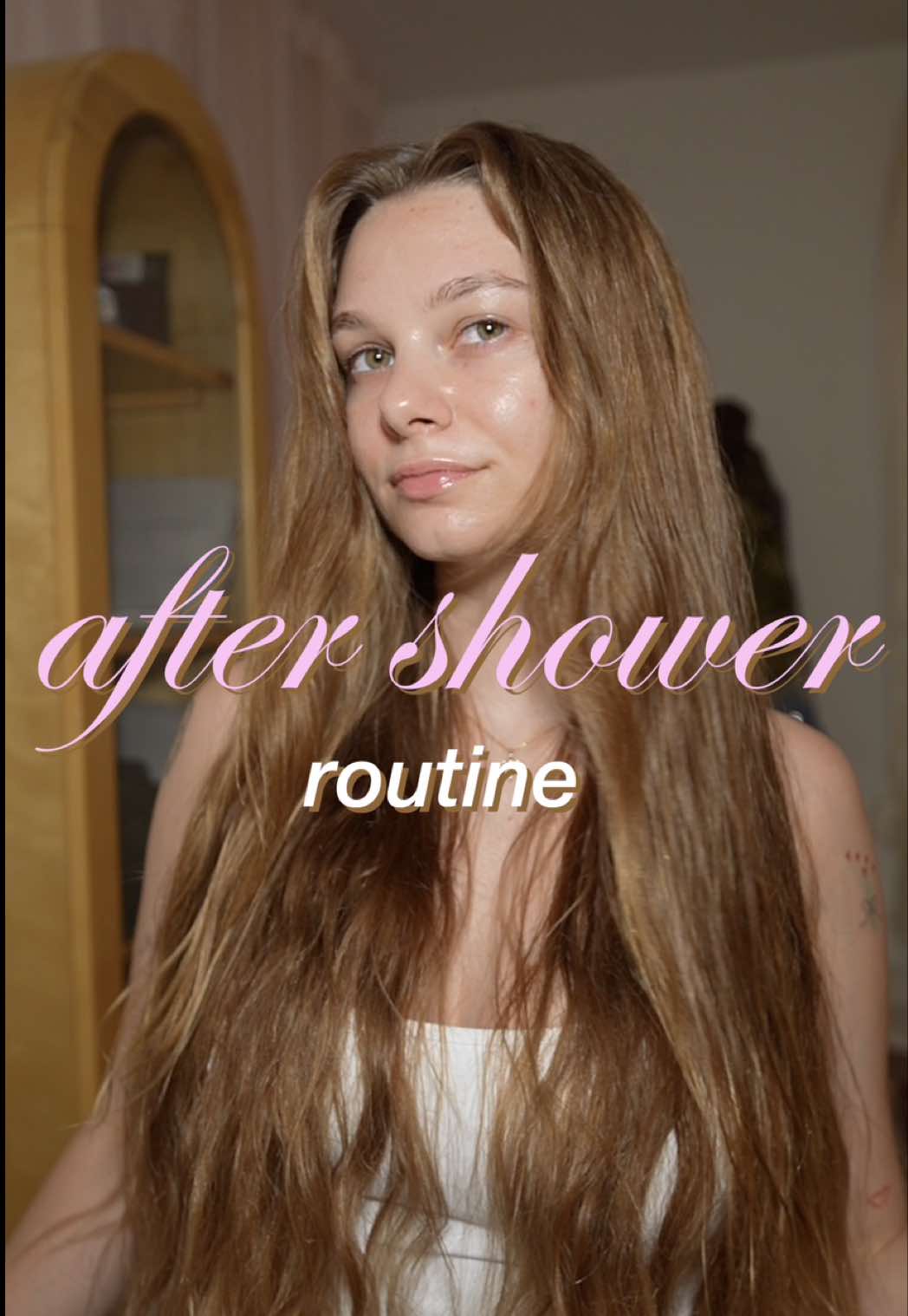 my full after shower routine 🤍 this is how i lock in moisture, stay hygienic, and keep everything soft and glowy.  all products are linked on my shopmy and can be found in my bio🛁✨   steps written out🫧🪞 skincare vaseline moisturizer on chest, back, & hands moisturizer on whole body oil to lock in moisture  glycolic acid in pits  after shave on kitty haircare clean ears & piercings lash serum deodorant  vaseline night mask on feet perfume combo daily diy cuticle oil #GlowUp #glowupseries #skincare #bodycare #selfcareroutine #SelfCare #beforeandafter #beautyroutine #kayliboyle 