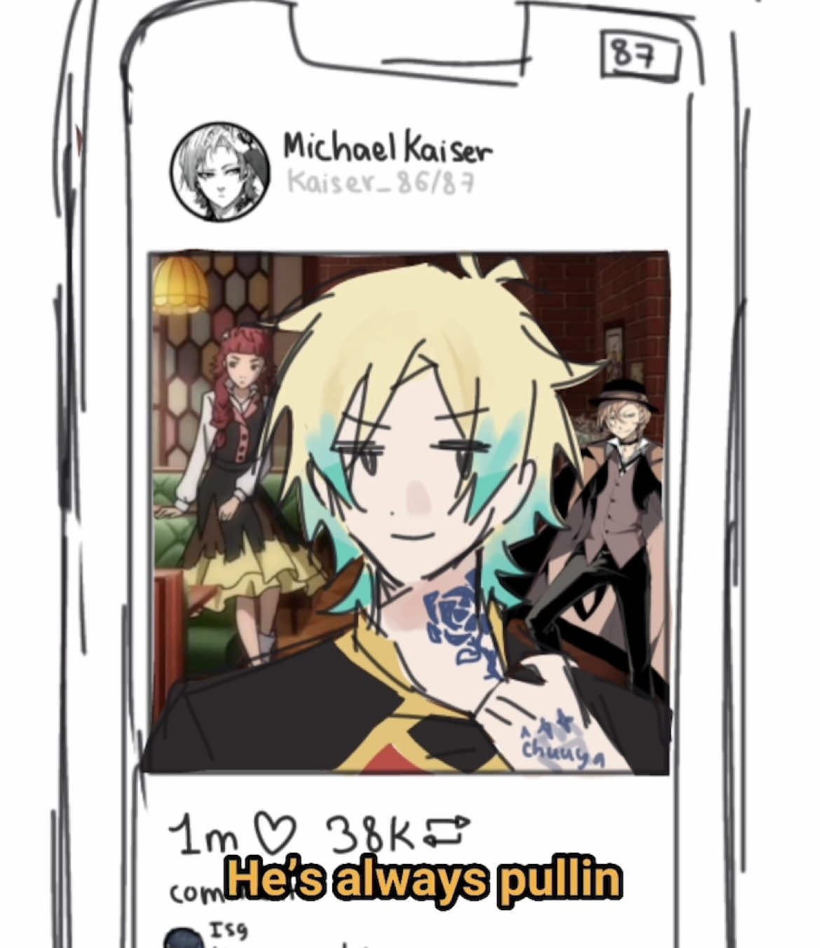 Filler post ok..Kaiser and that stupid pose it’s not better than Bunny 💔 #hioriyo #isagiyoichi #michaelkaiser #bluelock #kaisagi