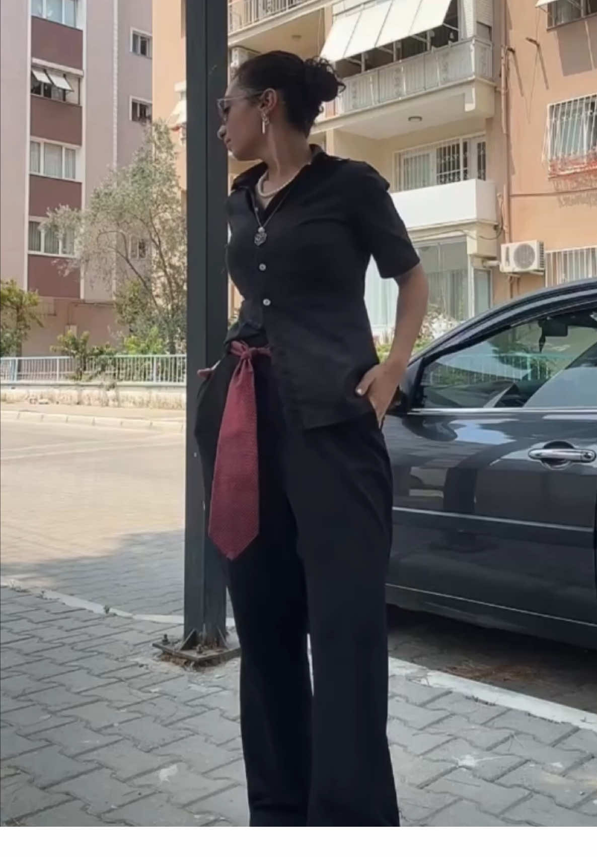 FIT CHECK‼️ what do u guys think about the tie belt? #fyp #fypシ゚ #viral #OOTD #fitcheck #businesswoman #outfit #style #officeoutfit #outfitinspo #outfits #ledasnyx #fashion #mystyle 