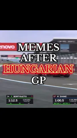 MEMES AFTER HUNGARIAN GP 🇭🇺#f1edit #f1memes #ferrari #mclaren 