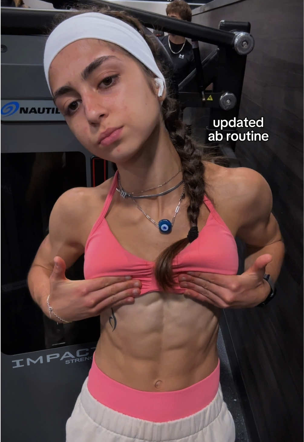 updates ab routine to BUILDDD those bricks 🧱🙂‍↔️ i train each exercise to failure, repeating this circuit over 2-3x and i train abs 2x a week! @DFYNE KAYLIFTS 😝💗 - #GymTok #abs #sixpack #absworkout #workoutmotivation #workoutroutine #gymrat #gymgirl #fyp 