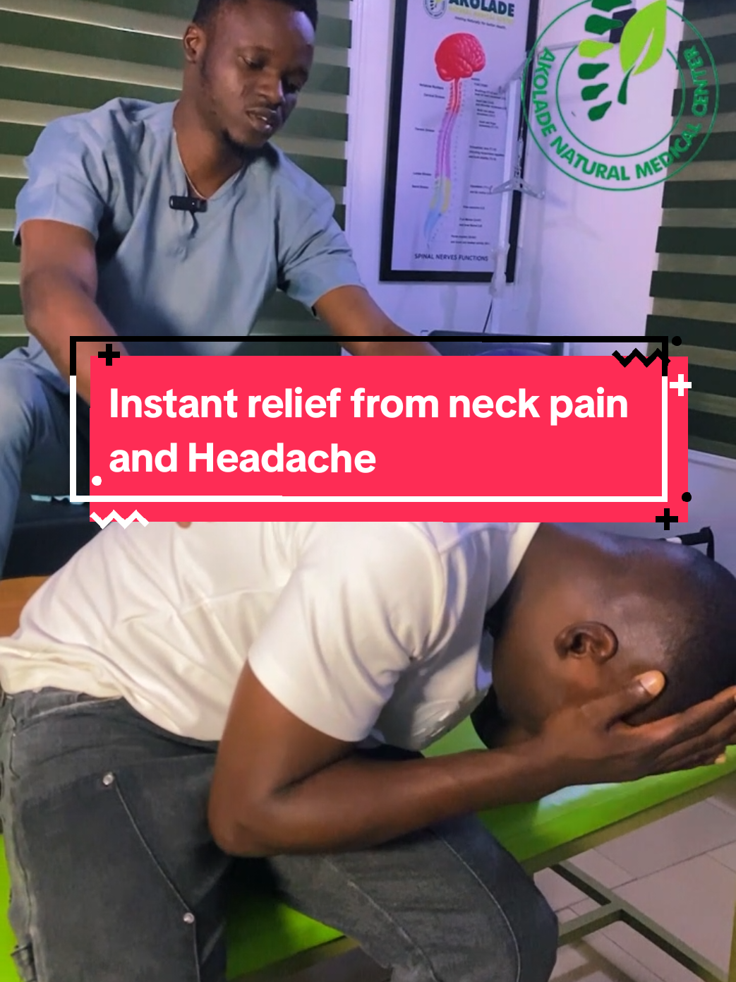INSTANT RELIEF IN MINUTES! ⚡⚡ This patient suffered from severe headaches and neck pain for DAYS, but after a thorough assessment, we discovered compression on the cervical nerve was the culprit! 🤯 With a targeted chiropractic adjustment, we were able to provide quick and effective relief. Say goodbye to debilitating headaches and neck pain! Send message on WhatsApp: 08121254267 to book a session now!📲 #chiropracticcare #headacherelief #neckpain #instantrelief #spinehealth #BackPainRelief #DiscHerniation #ChiropracticHealing #SpinalHealth #ChiroWorks #PainFreeJourney #ChiropracticRelief #DiscHerniation #WalkAgain #SpinalHealth #BeforeAndAfter #ChiroCare #HealingInMotion #painrelief #healthyliving #ChiropracticCare #DegenerativeDiscDisease #PainFree #Wellness #Abeokuta #ChiropractorInAbeokuta #ChiropractorInNigeria #ChiropractorNearMe #BackPainRelief #SharpPain #ChronicPain #spondylosis #spondylosistreatment #discdegeneration #chiropracticcare #backpainrelief #healing #neckpain 