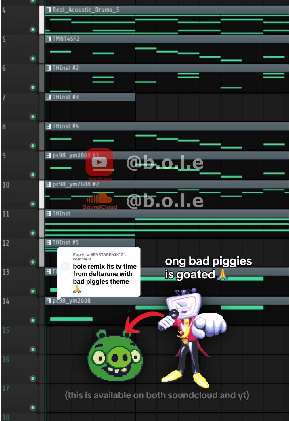 Replying to @SPARTAREMIX12  ts not gonna be worth the 1k likes 🤑 #fyp #remix #ytpmv #deltarune #itstvtime #badpiggies #ostrip 