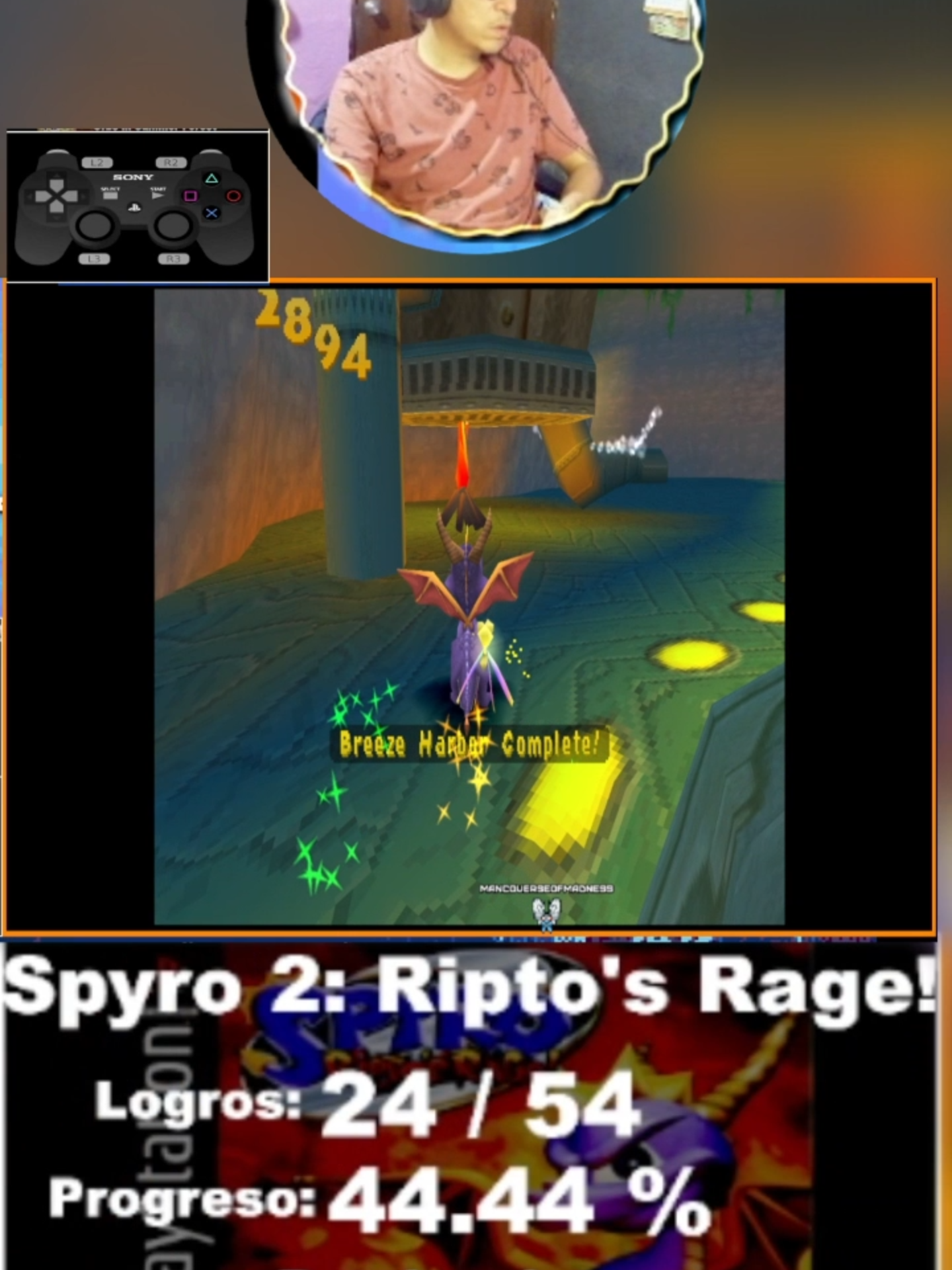 Jugamos Spyro 2: Ripto's Rage! en la PS1 y sacamos logros en directo con RetroAchievements. ¡Llamas, saltos y coleccionables en una aventura épica! 🔥💎 #Spyro2 #RiptosRage #PS1 #RetroGaming #LogrosRetro #AventuraRetro