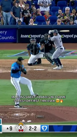MARLINS SWEEP THE YANKEES 👀⚾️ @MLB @FanDuel Sports Network #baseball #yankees #MLB #mlbbaseball #marlins 