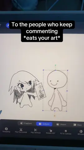 Sorry guys my art isnt edible… Or is it? #art #arttok #fyp #memes #shitpost #procreate #procreateart 