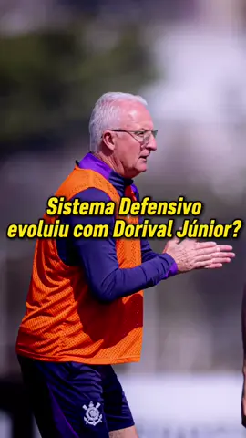 Sistema defensivo evoluiu? 🏴🏳️ Após o empate em 1 a 1 contra o Fortaleza, o treinador Dorival Júnior comentou sobre a evolução do sistema defensivo do Corinthians nos últimos jogos. Confira: #corinthians #centraldotimao #timao #sccp #coringao  