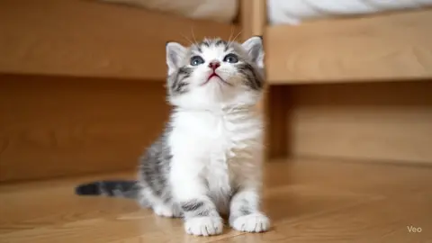 Nothing heals like a kitten running to you 🐱💕 #kitty #funnycat #fyp #kawaii 