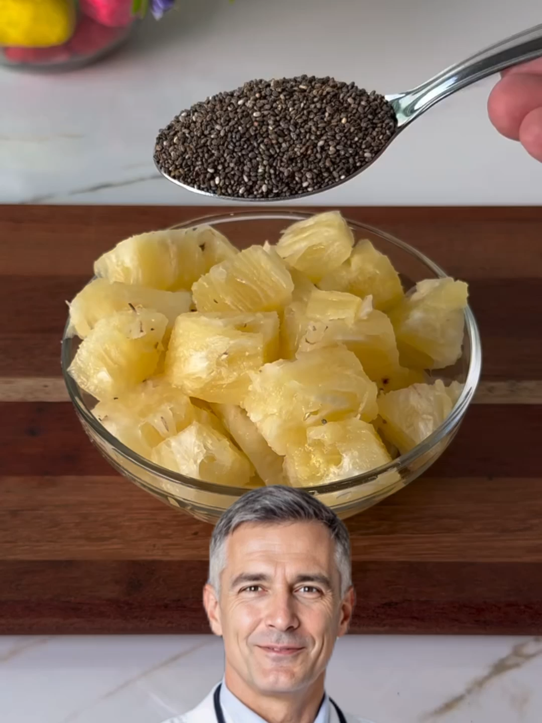 CHIA COM ABACAXI! 🍍✨ A BEBIDA QUE SECA ABDÔMEN E LIMPA O INTESTINO! #dicas #receita #doutor