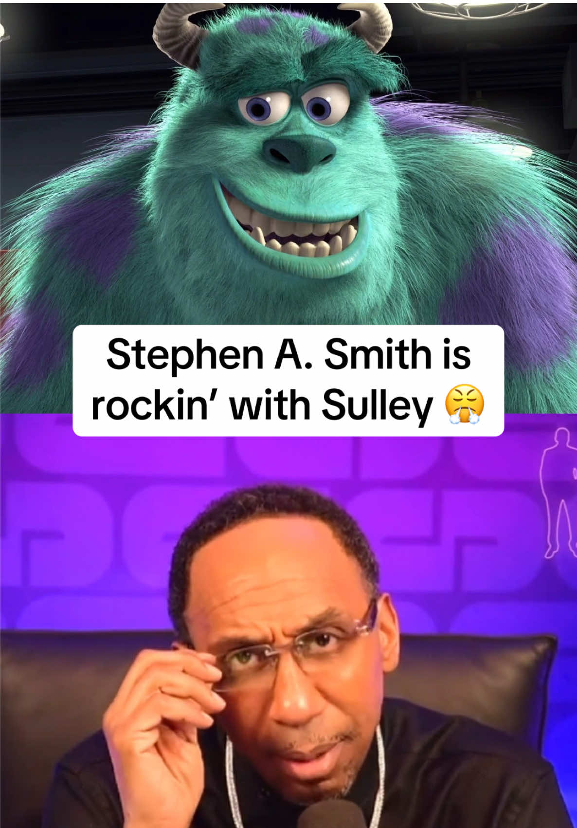 (via @stephenasmith) #monstersinc #stephenasmith #disney #funny 