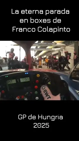 La eterna parada en boxes de Franco Coplapinto - GP de Hungría 2025 #F1 #formulauno #formulaone #alpine #alpinef1team  #meme #memes #F1News #formula1 #formula1grandprix #FrancoColapinto #Colapinto  #GPDeHungria #hungaroring 
