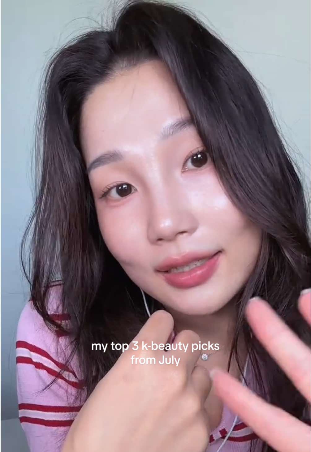 still new to posting but wanted to share and document what worked for me 🙂 products: @Eqqualberry collagen toner pad @S.NATURE US aqua oasis gel @AMUSE Seoul lip and cheek balm #03 strawberry  #julyfavorites #kbeauty #koreanskincare #koreanmakeuptips #beautytips #smallcreator 