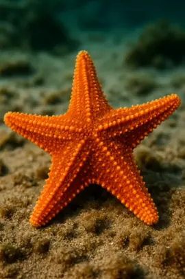 OrangeStarfishDetailMacroLensa #MacroLensa #StarfishCloseup #OceanBeauty #SeaLifeMacro #MarineTexture