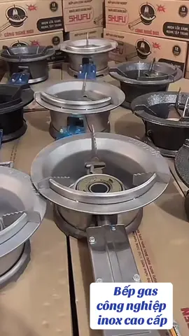 Bếp gas công nghiệp inox cao cấp#thinhhanh #xuhuongtiktok #xuhuong2025 #bepgacongnghiep 