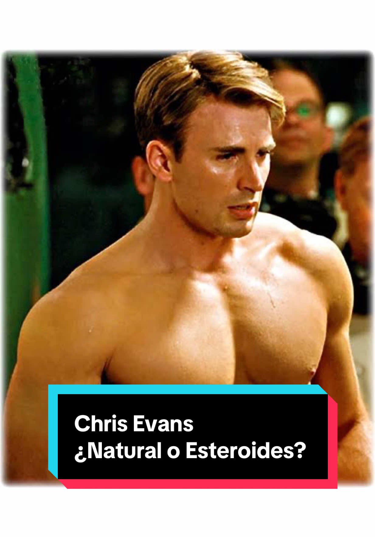 Chris Evans:¿Natural o Esteroides? Como Capitán America  #chrisevans #marvelstudios #nattyornot #GymTok #esteroides #gimnasio #fyp