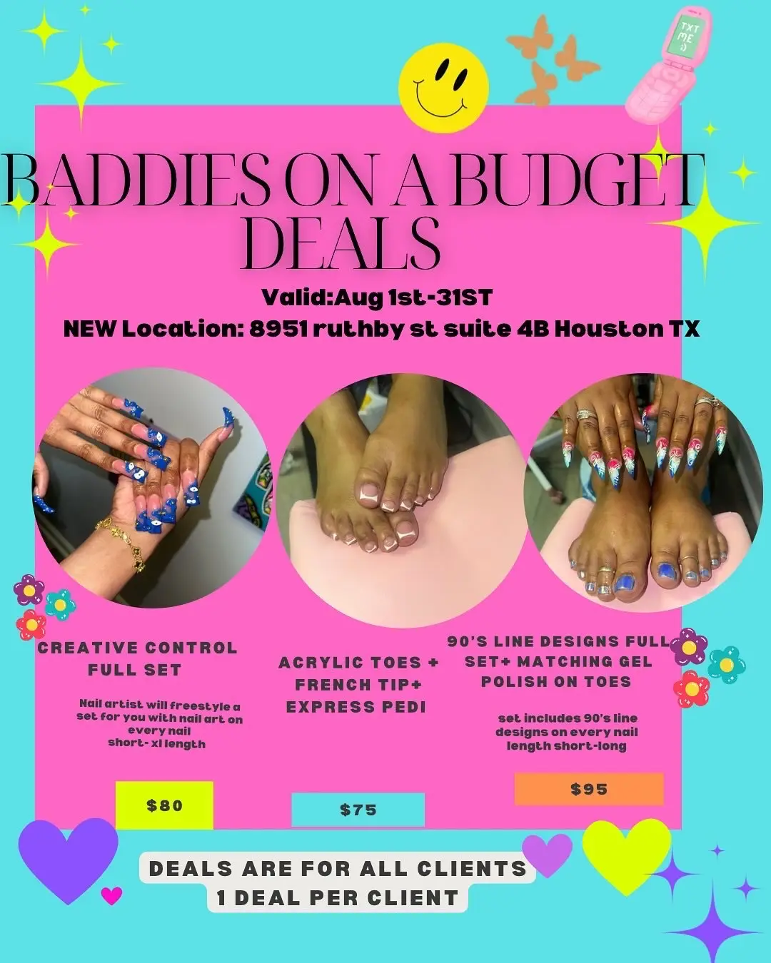 Take advantage of all of the deals I have for the month of Aug 