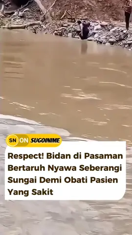 Seorang bidan desa bernama Dona Lubis (46) rela bertaruh nyawa dengan menyeberangi Sungai Batang Pasaman di Kabupaten Pasaman, Sumatera Barat, demi mengobati seorang pasien Tuberkulosis (TB) di Kejorongan Sinuangon setelah jembatan penghubung putus akibat banjir.  Dengan tas medis di punggung, ia nekat berenang melewati arus deras selebar sekitar 18 meter, menuruni tebing curam, lalu melanjutkan perjalanan berkelok sekitar 27 kilometer dengan ojek motor di medan berlumpur menuju rumah pasien.  Aksinya yang terekam lalu viral di media sosial menggunakan akun @kaba.pasaman, menyentuh banyak hati karena menunjukkan dedikasi tinggi bukan karena kewajiban, melainkan panggilan kemanusiaan untuk memastikan pasien mendapatkan perawatan terbaik tanpa menunggu insfrastruktur pulih terlebih dahulu. #fyp #nakes #respect #nurse #bidan #kesehatan #indonesia #perawat 