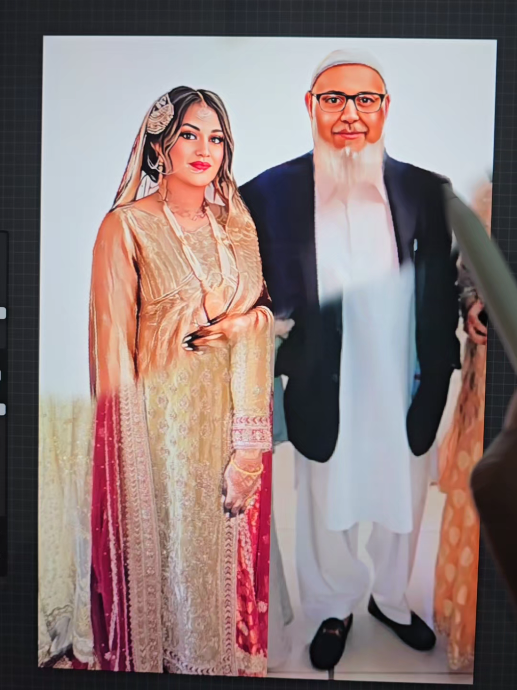 May Allah reunite us with our loved ones in Jannah Ameen. @Hamzah Khan Official  . . . #applpencil #Sketch #Shoutthisout #Trending #digitalart  #Fyp #Bismillah #Viral #Client #blowthisupk #fyp #digitalprint #digitaldesign #familyportraits #trending #SmallBusiness #shoutout #shoutitout #grandad #grandma #family #mum #dad #brother #sister #aunty #uncle #cousin #wedding #pray 