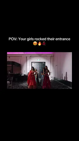 Name a hotter friend group, spoiler alert you can’t 🔥🥵 #desiwedding #wedding #bridesmaid #sangeet #bride #dance #desidance 