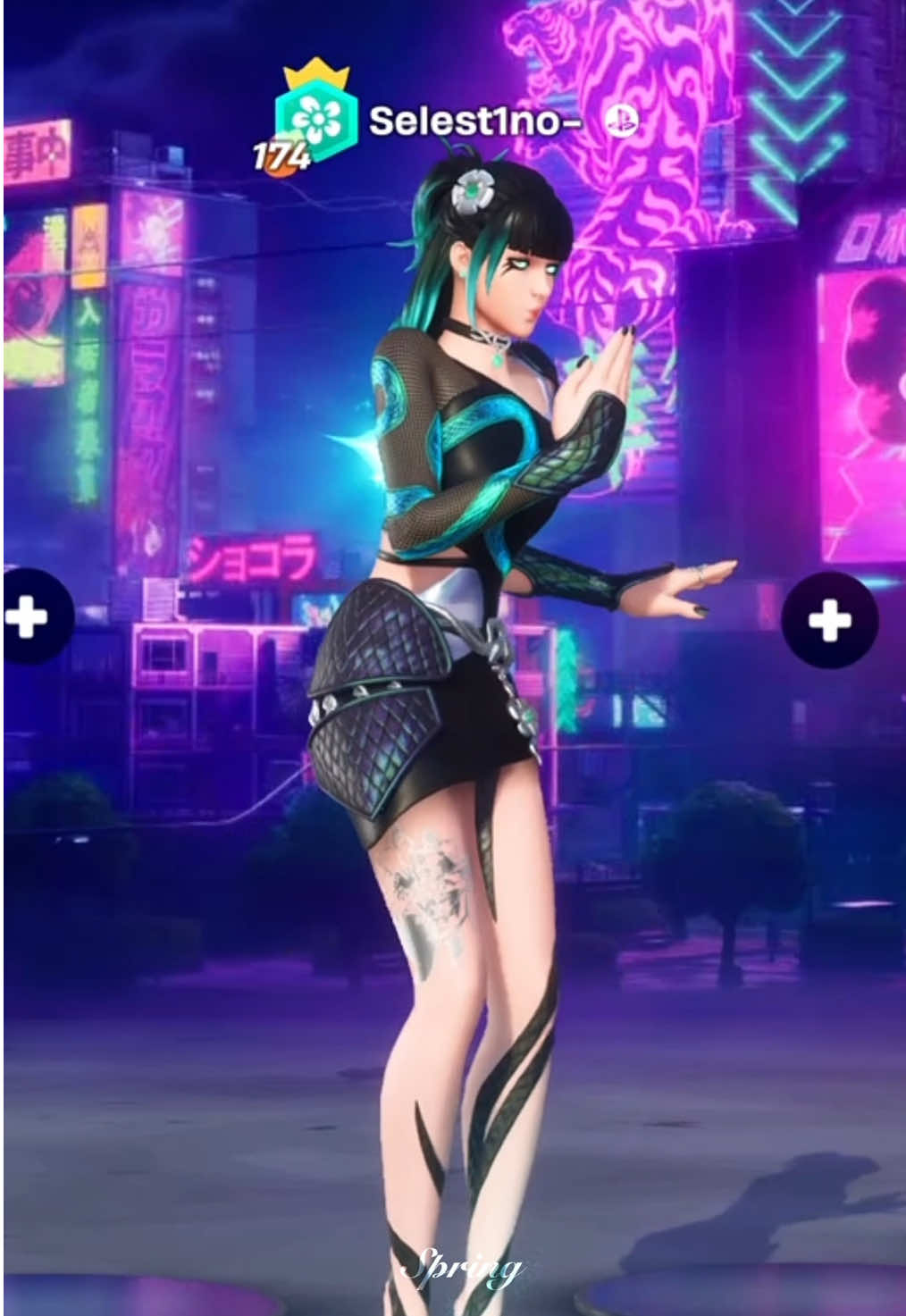 Slayer Charlotte, my favorite summer skin! What’s your favorite summer skin? 🏝🖤 • Follow: @The Flutter Squad • #fortnite #fortniteclip #funny #trending #viral #fyp #xyzbca #whyspring #foryoupage #thefltrsquad🦋 #makemefamous #foryou #fltr25 