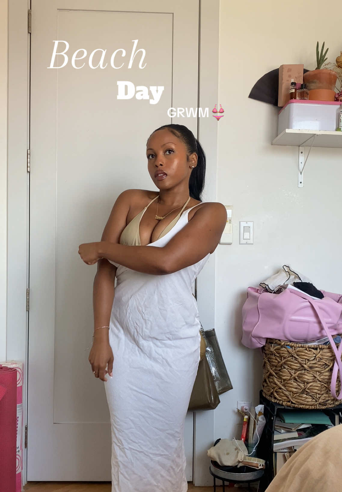 Wearing my favorite linen dress from @asos  #fyp #outfitinspo #summerlooks #whattowear #midsize #styleinspo 