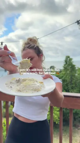 BLACK GARLIC BEEF RAVIOLE ALFREDO RECIPE⬇️ -2 13 oz packs of black garlic and cheese ravioli (sub regular ravioli if you can’t find it) -1 pound ground beef -3 TBSP butter -2.5-3 cups Italian cheee mix  -1/2 cup whipping cream -1-2 cups milk -1/4 cup flour  -salt to taste -Italian seasoning -butter/all purpose seasoning -start by cooking your beef in a skillet and seasoning with Italian and butter/all purpose seasoning. Drain the grease and set aside. -cook noodles according to directions on the package. -I made a traditional Alfredo sauce to go with this. Start by melting butter in the skillet and sprinkling flour inside. Whisk until mixed. -slowly add whipping cream and milk while whisking. Once all is warm and starting to bubble add the cheese one cup at a time and whisk. Add in salt to taste.  -mix in drained meat and noodles. I served mine with my lemon vinaigrette arugula salad. Lemon vinaigrette dressing: -¼ cup fresh squeezed lemon juice -1 TBSP fresh garlic   -2 tsp dijon mustard  -½ teaspoon salt -black pepper -½ teaspoon agave -¼ to ⅓ cup olive oil  -arugula or mixed greens -Parmesan cheese -cherry tomatoes  Mix all ingredients in a large bowl. Add in arugula and top with shaved Parmesan cheese and diced tomatoes.#CapCut 