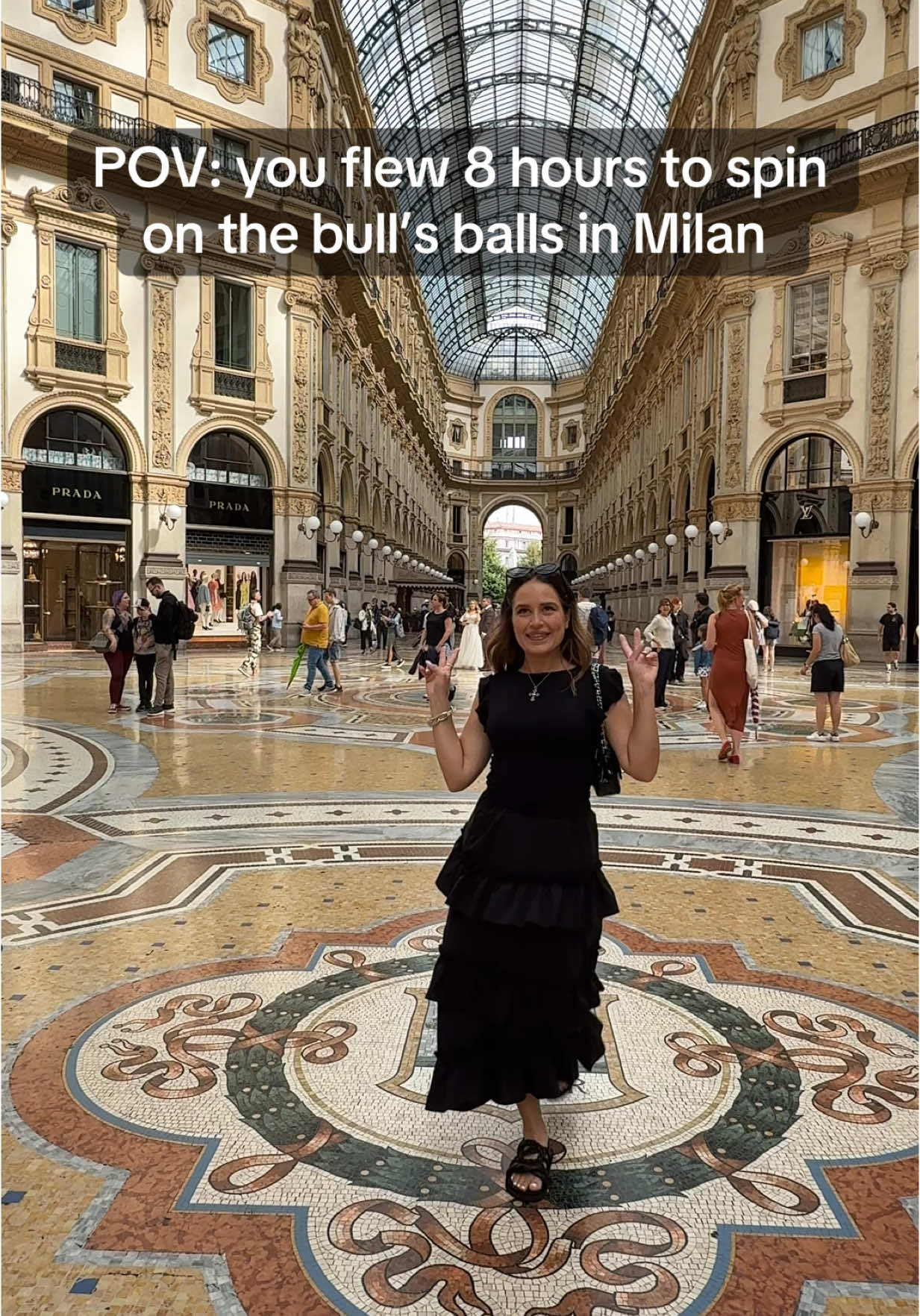 3 times to be exact!! #galleriavittorioemanuele #milan #italy #eurosummer 