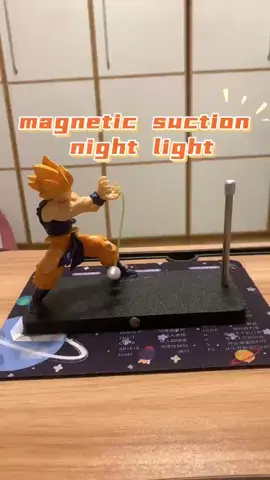 No boy could resist this gift, right? #NightLight #Goku #MagneticNightLight #Decor #Gift 