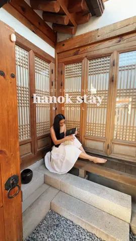 I've always wanted to stay at a hanok and it's just as charming as I imagined. We found this gem in the heart of Seoul. It’s tucked away in Seochon, walking distance to Gyeongbokgung and cute cafes, and feels like the perfect mix of traditional charm and minimalist design. I loved how calm and cozy it felt. Like this post and comment HANOK if you want the link to the property! @STAYFOLIO  #jrxchetravelskorea seoul trip, seoul accommodations, seoul travel, korea trip, hanok stays, best hotels #seoul_korea 
