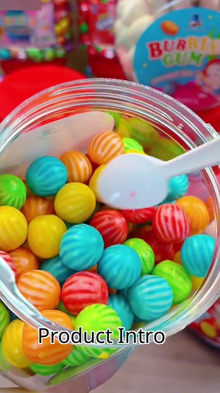 【COD】120pcs bubble gum fruit flavor can cola watermelon ball 