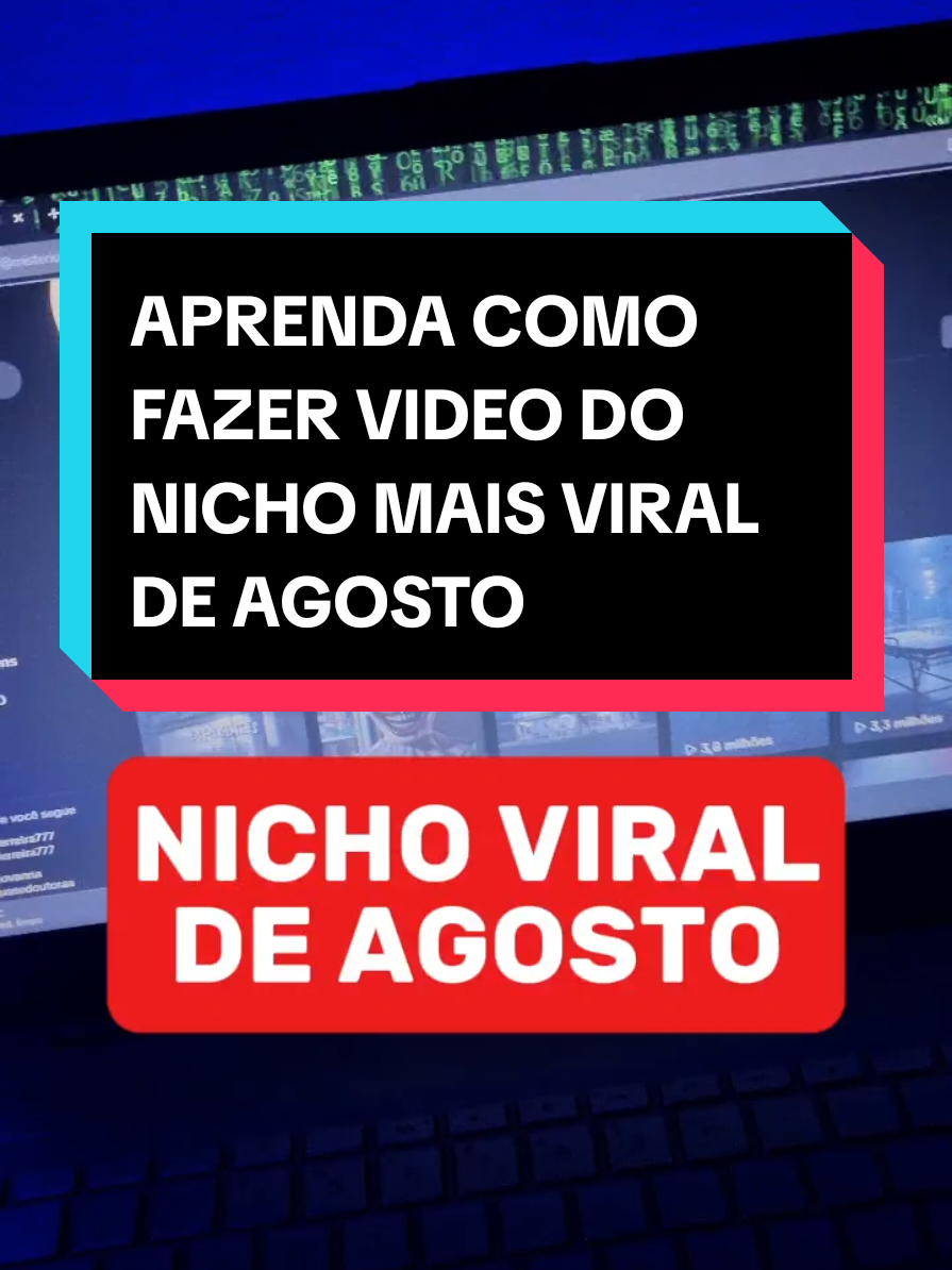 Como fazer video do nicho mais viral de agosto com inteligência artificial, de graça. Que monetiza rapido e é facil de fazer no tiktok. #nichoviral #terror #inteligenciaartificial #viral #agosto #monetizartiktok 