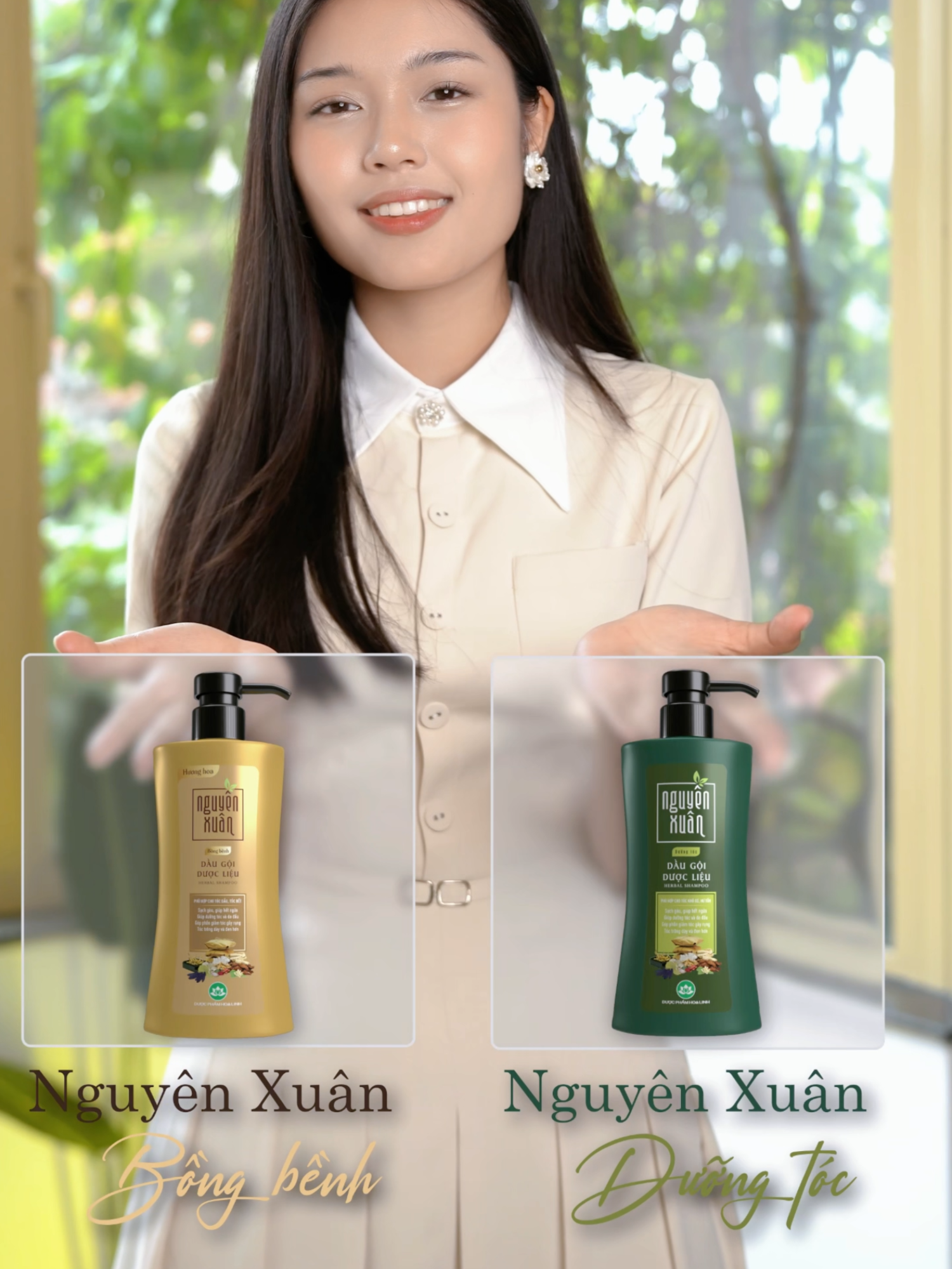 Ai đang phân vân giữa hai dòng này thì để mình chỉ cho nhé! #nguyenxuan #hoalinh #xanhla #bongbenh #chamsoctoc #xuhuong #daugoithaoduoc