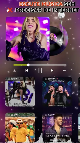 (NL18.7Por) Ouça suas músicas favoritas em qualquer lugar e a qualquer hora, sem internet, 3G ou 4G! 🔥 Descubra uma coleção de mais de 500 músicas populares sempre ao seu alcance. 📲 Baixe gratuitamente agora mesmo e curta sua música onde quer que esteja! 🎶