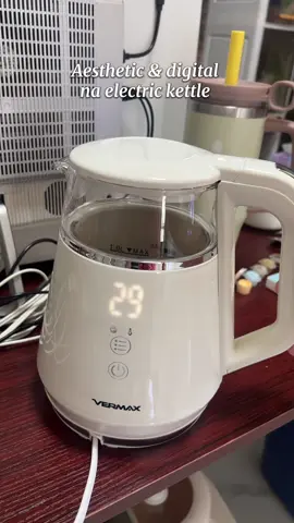 Ang shala tingnan ng electric kettle na to 😍🥰 ang bilis pa uminit ng water masarap na magkape ☕️#vermax #electrickettle #homeappliances 