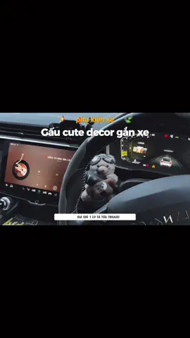 Phụ kiện gấu cute trang trí gắn xe #trangtrioto #phukienoto #phukienxehoi #xuhuongtiktok 