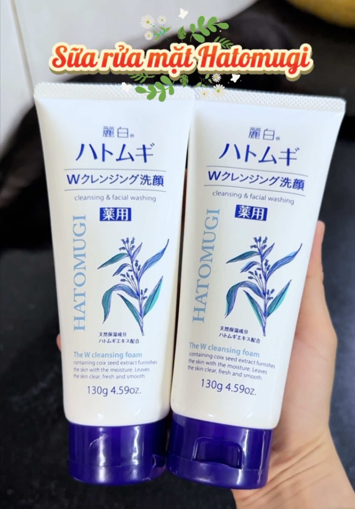 Sữa rửa mặt Hatomugi Nhật Bản chiết xuất từ ý dĩ 130g . An toàn lành tính dịu nhẹ , phù hợp mọi loại da #suaruamat #hatomugi #suaruamatydi #skincare #chamsocda #xuhuong #affiliatemarketing #thaivan879 