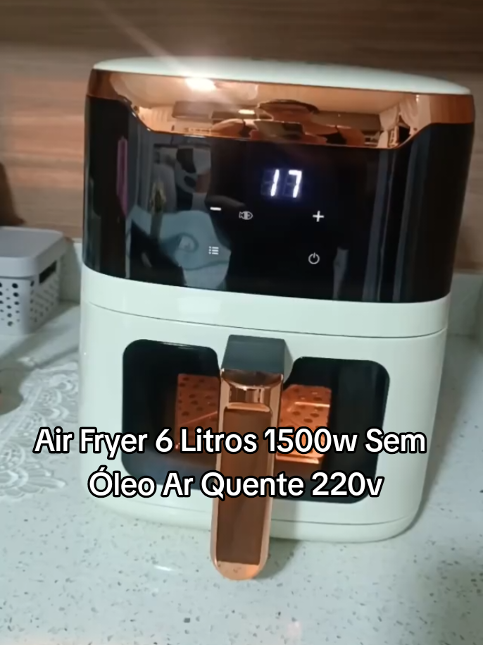 Air Fryer 6 Litros 1500w Sem Óleo Ar Quente 220v