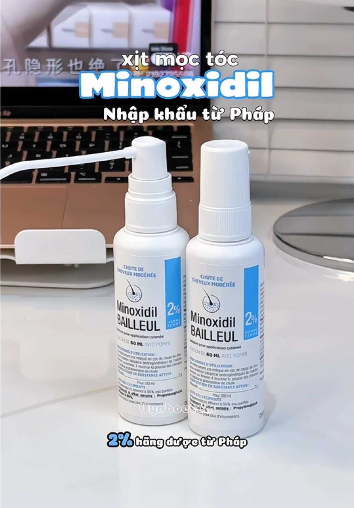 Rụng tóc sau sinh, tóc thưa thì nên thử em này nha #Minoxidil #MinoxidilBailleul #XitMocToc #RungToc #HoiDau #Chamoctoc #DuongToc #Hair #fyp