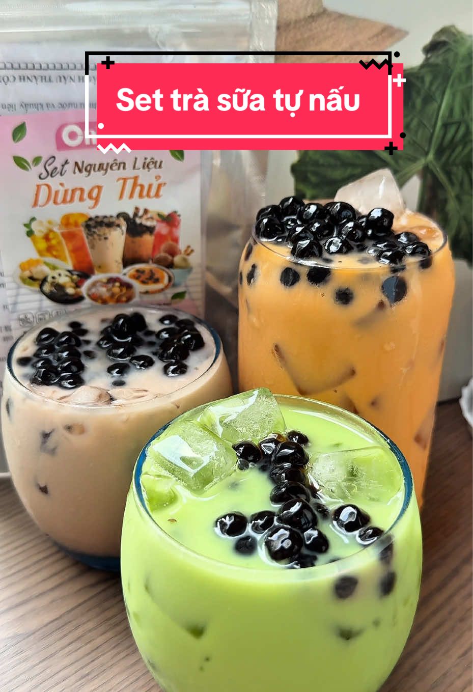 Mua set này tự nấu trà sữa tại nhà vừa nhanh vừa đảm bảo mà vừa hời quá mấy Chị ơi #xuhuong #huyenchaucongchua #settrasua 