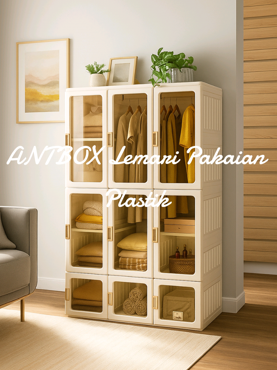 ANTBOX Lemari Pakaian Plastik  ​#ANTBOX  ​#LemariPakaian  ​#LemariPlastik  ​#LemariBaju  ​#LemariSusun  ​#StorageOrganizer 