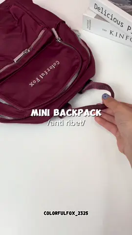Mini imut🥰  #rivew #rekomendasi #trending #tren #kekinian #terbaru #newarrivals #racun #racuntiktok #tas #taswanita #tasnylon #tasantiair #waterproof #ransel #ranselsekolah #ranselwanita #backpack #taspunggung #tasgendong #colorfulfox 